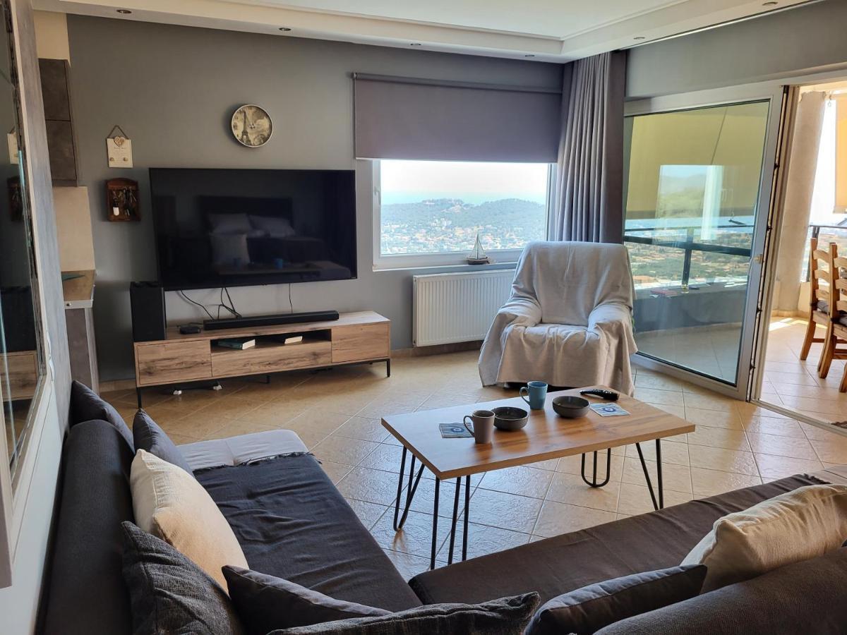 "Stergiou Luxury Apartment 2Nd Floor" Με Κοινη Πισινα Saronida Екстериор снимка