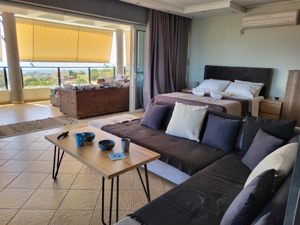 "Stergiou Luxury Apartment 2Nd Floor" Με Κοινη Πισινα Saronida Екстериор снимка
