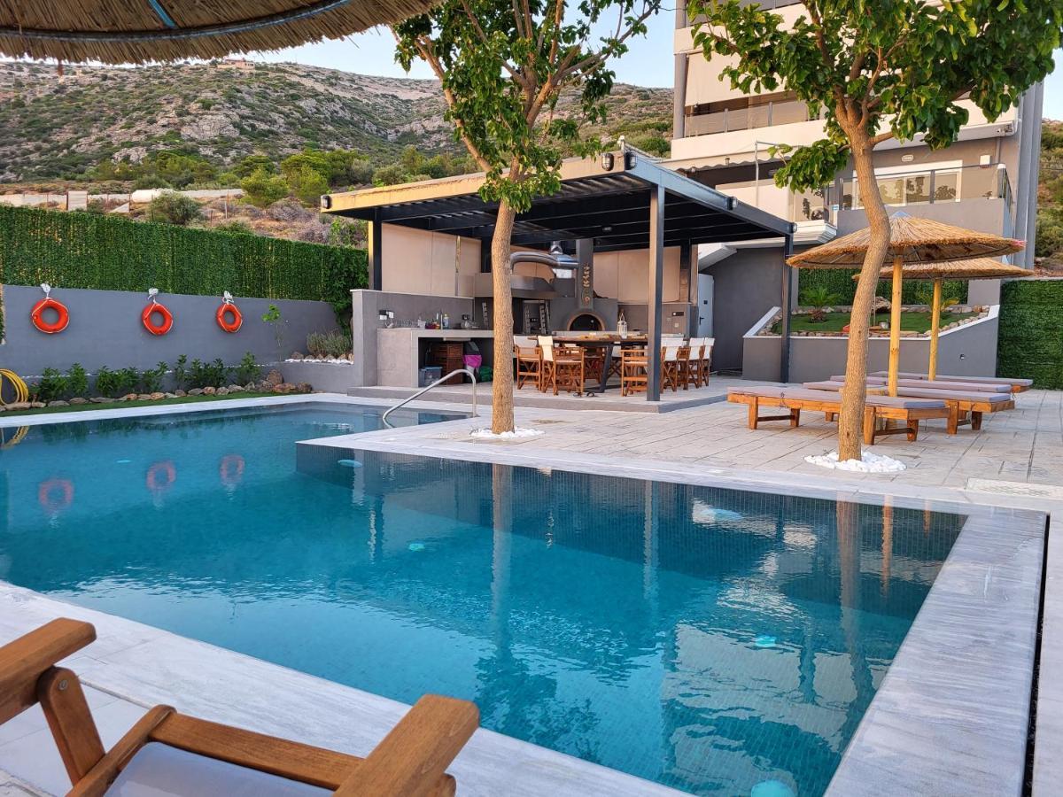 "Stergiou Luxury Apartment 2Nd Floor" Με Κοινη Πισινα Saronida Екстериор снимка